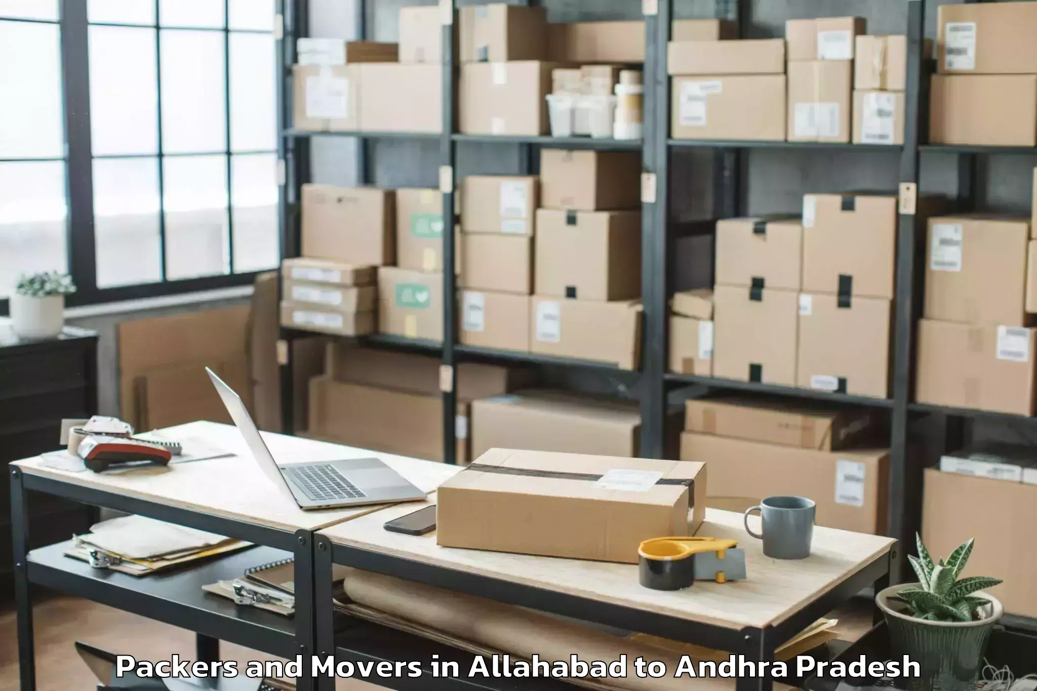 Reliable Allahabad to Vissannapet Packers And Movers